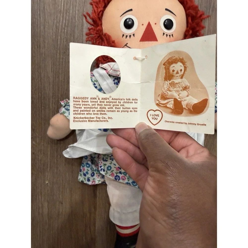 Vintage 70's Knickerbocker‎ Raggedy Ann Doll 15